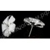 Серьги star love flower diamond stud